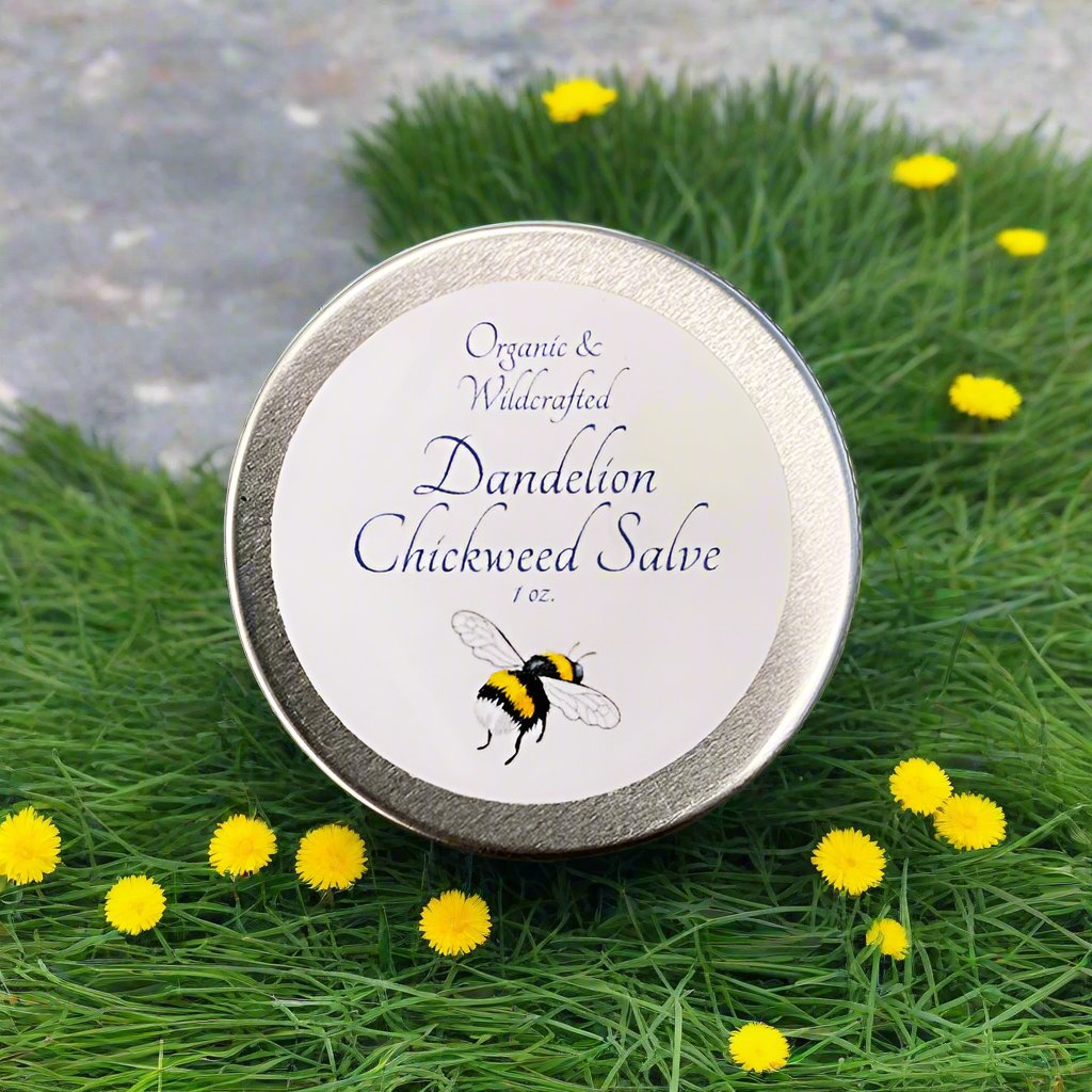 Organic Dandelion Chickweed Salve with Vitamin E